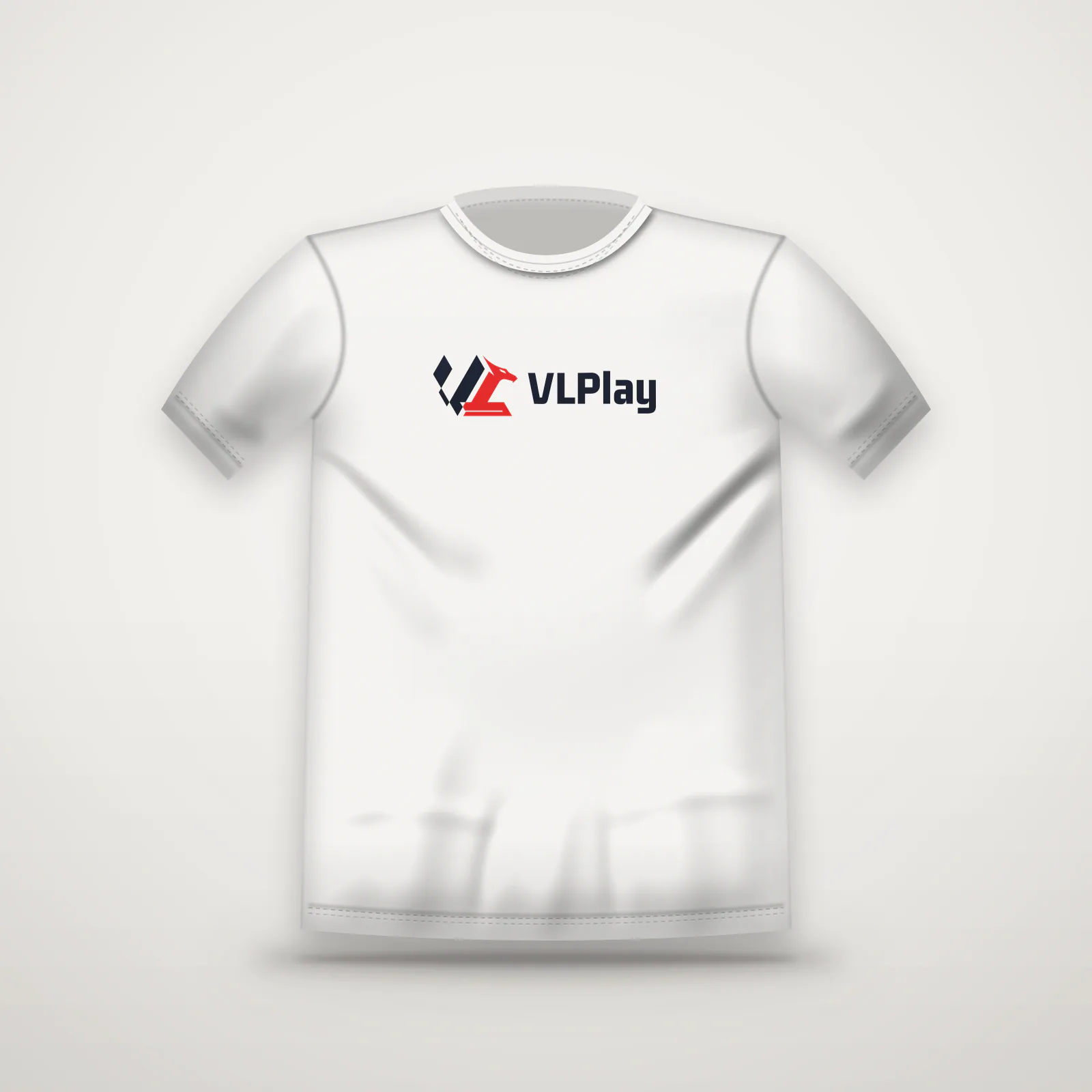 Mẫu áo thun trắng in logo VLPlay